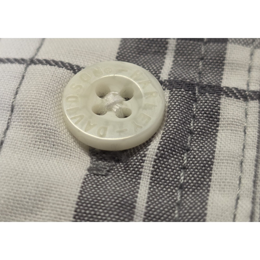 Harley Davidson Mens Size L Embroidered Short Sleeve Button Down Shirt‎ - Picture 6 of 12